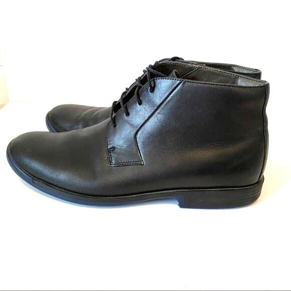 Camper Mens Bowie Black Leather Lace Up Boots size 44 size 11 - Picture 1 of 12